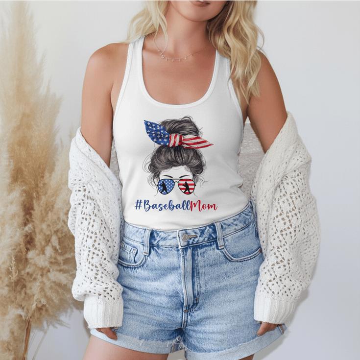 Baseball Mom USA American Flag 4th Of July Flowy Tank Baseball Mom USA American Flag 4th Of July Flowy Tank