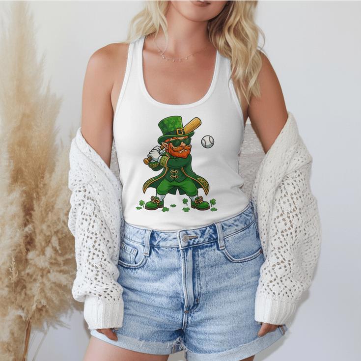 Baseball St Patricks Day Leprechaun Boys Girls Men Women Flowy Tank