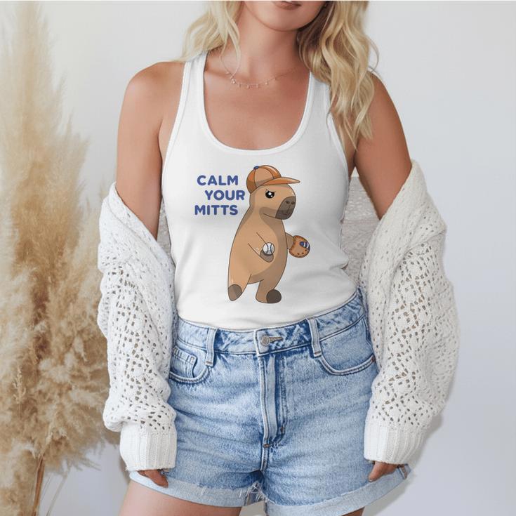 Capybara Calm Your Mitts Baseball Mom Sport Lover Tee Flowy Tank Capybara Calm Your Mitts Baseball Mom Sport Lover Tee Flowy Tank