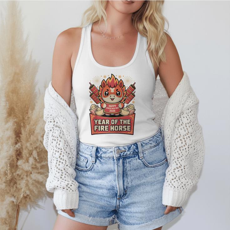 Chinese New Year 2026 Fire Horse Celebration Raglan Baseball Tee Flowy Tank