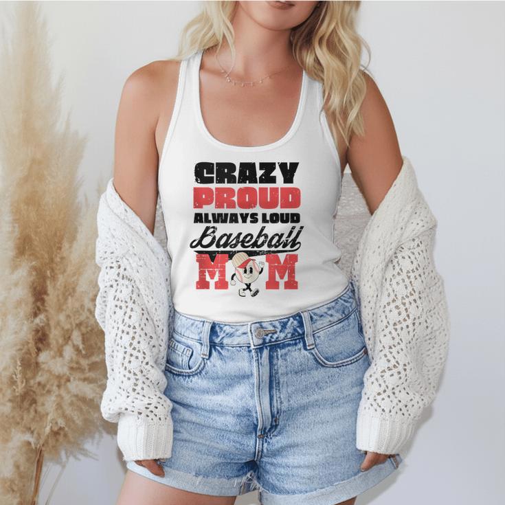 Crazy Proud Always Loud Baseball Mom Saying Flowy Tank Crazy Proud Always Loud Baseball Mom Saying Flowy Tank