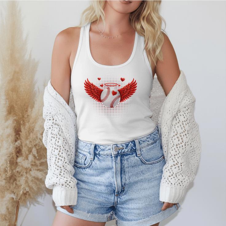 Cute Baseball &Cupid Wings Happy Valentines Boys Men Flowy Tank Cute Baseball &Cupid Wings Happy Valentines Boys Men Flowy Tank