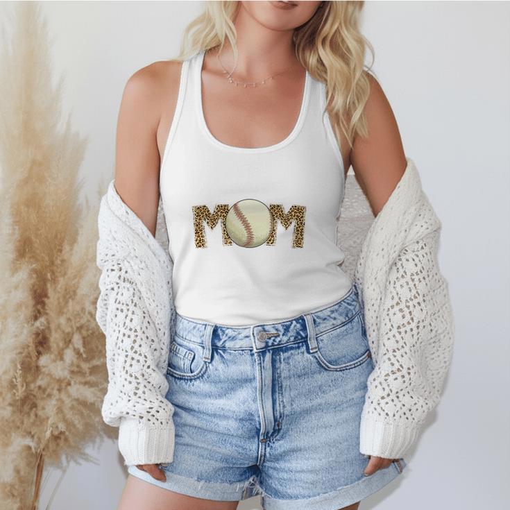 Cute Baseball Mom Leopard Print Mom For Mother's Day Flowy Tank
