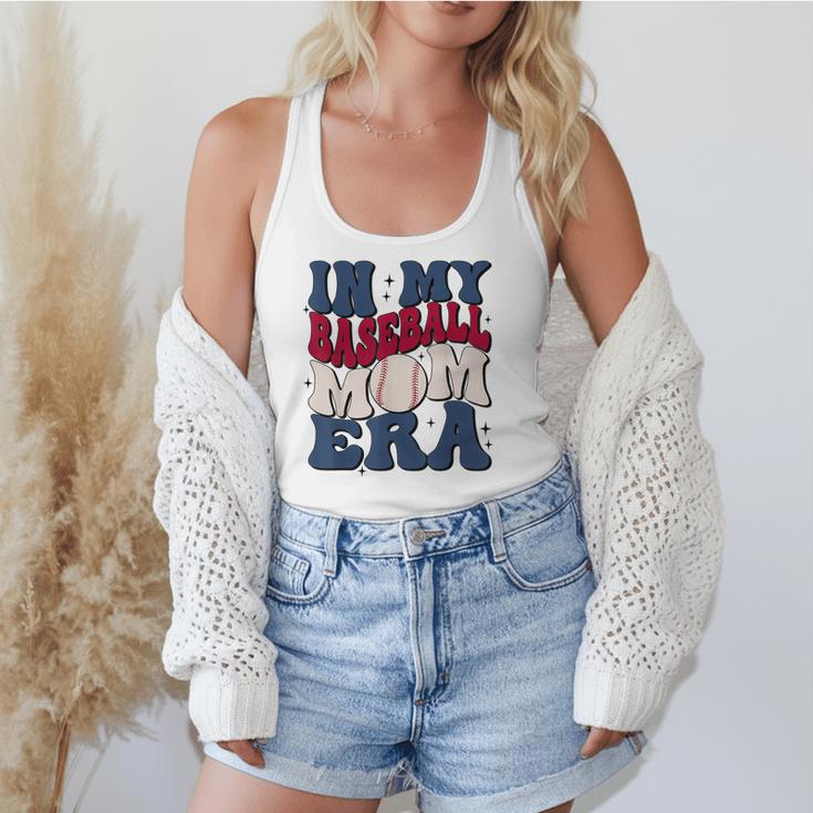 Groovy In My Baseball Mom Era Baseball Mama Mother's Day Flowy Tank
