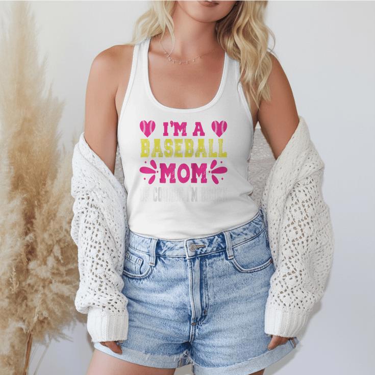 I'm A Baseball Mom Of Course I'm Broke Baseball Mom Raglan Baseball Tee Flowy Tank