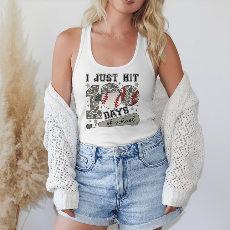 I Just Hit 100 Days Of School Teacher Baseball Boys Kids Flowy Tank I Just Hit 100 Days Of School Teacher Baseball Boys Kids Flowy Tank