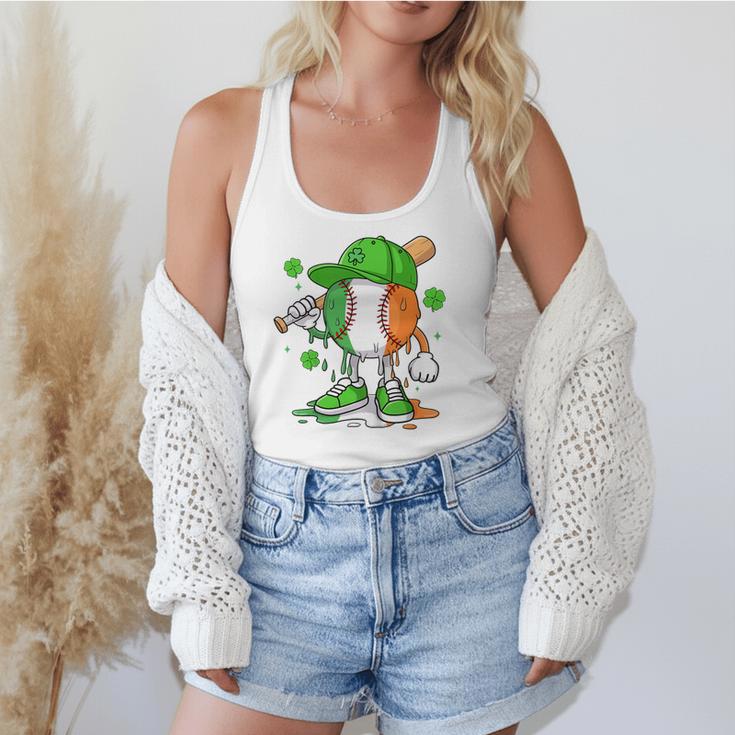 Kids Boys St Patricks Day Irish Flag Kids Baseball Ice Cream Drip Flowy Tank