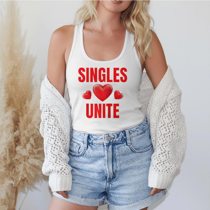 Singles Unite Valentines Day Humor For Singles Raglan Baseball Tee Flowy Tank Singles Unite Valentines Day Humor For Singles Raglan Baseball Tee Flowy Tank
