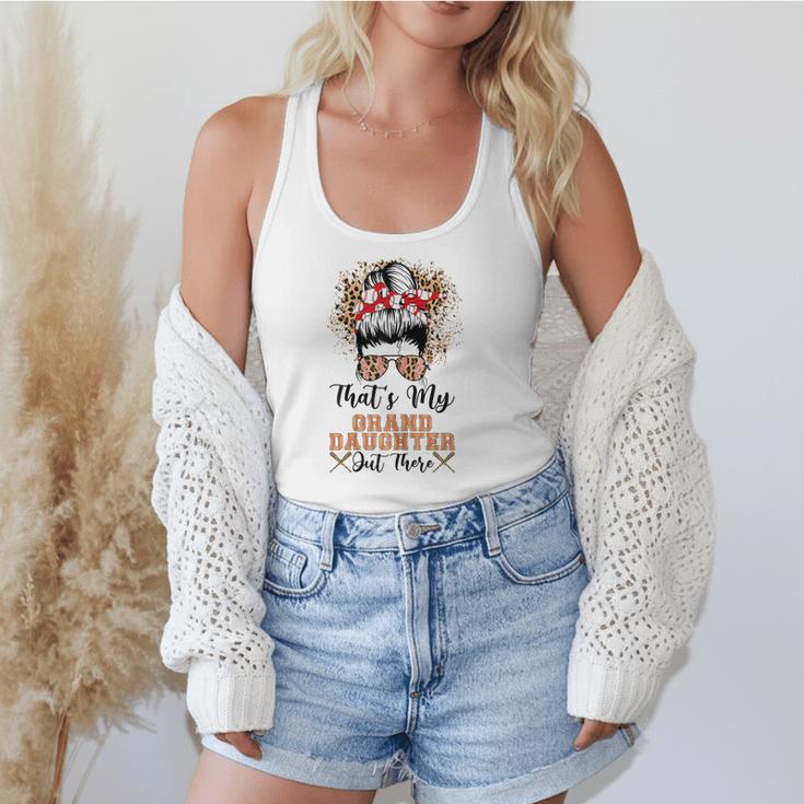 That's My Granddaughter Out There Baseball Mom Mother's Day Flowy Tank