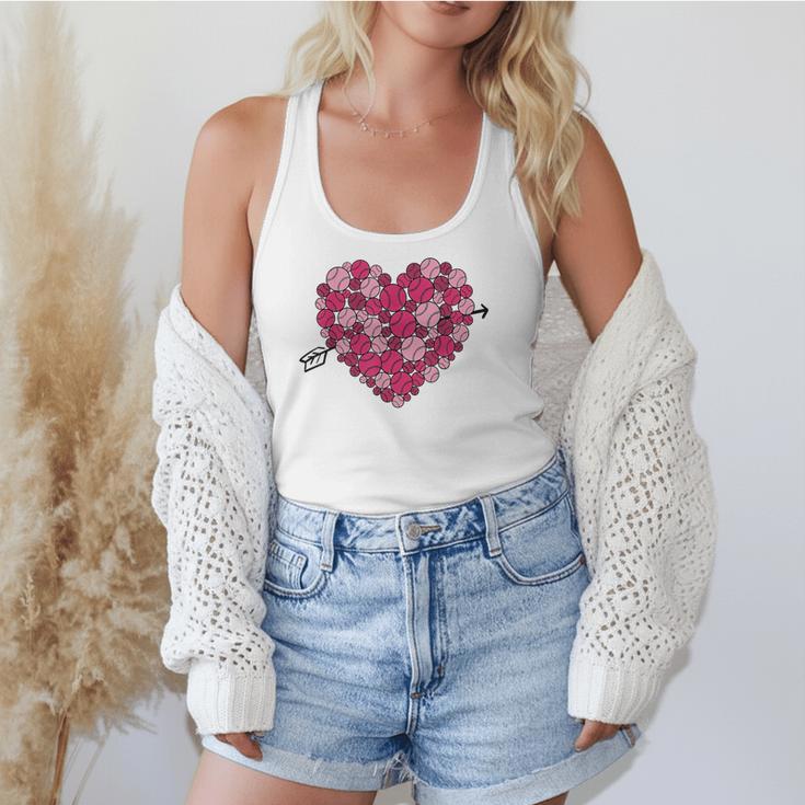 Valentine's Day Baseball Heart Softball Player Sports Lover Flowy Tank Valentine's Day Baseball Heart Softball Player Sports Lover Flowy Tank