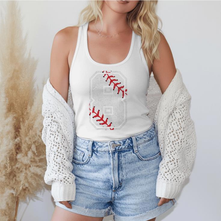 Vintage Baseball 8 Jersey Number 8 Flowy Tank