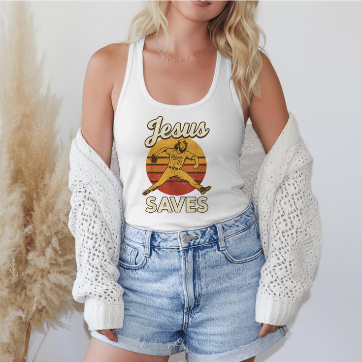 Youth Boy Baseball Jesus Saves Christian Baseball Religious Flowy Tank