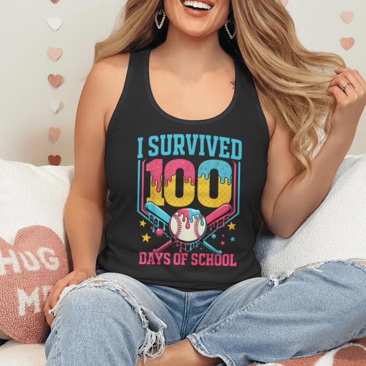 100 Days Of School Baseball Drip 100 Days Boy Girl Kids Flowy Tank 100 Days Of School Baseball Drip 100 Days Boy Girl Kids Flowy Tank