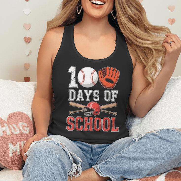 100 Days Of School Baseball Player Teacher Student Flowy Tank 100 Days Of School Baseball Player Teacher Student Flowy Tank