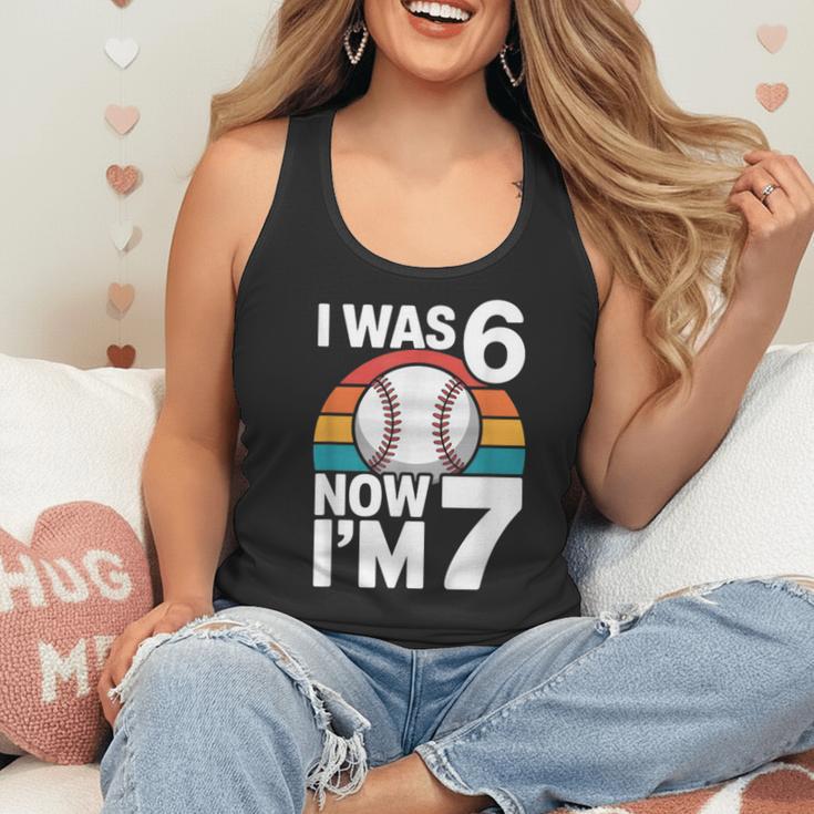 I Was 6 Now Im 7 Baseball Birthday Age 7 Flowy Tank I Was 6 Now Im 7 Baseball Birthday Age 7 Flowy Tank