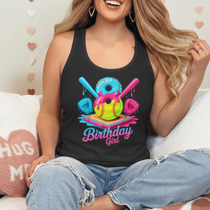 8th Birthday Baseball Ice Cream Drip 8 Years Old Girls B-Day Flowy Tank 8th Birthday Baseball Ice Cream Drip 8 Years Old Girls B-Day Flowy Tank
