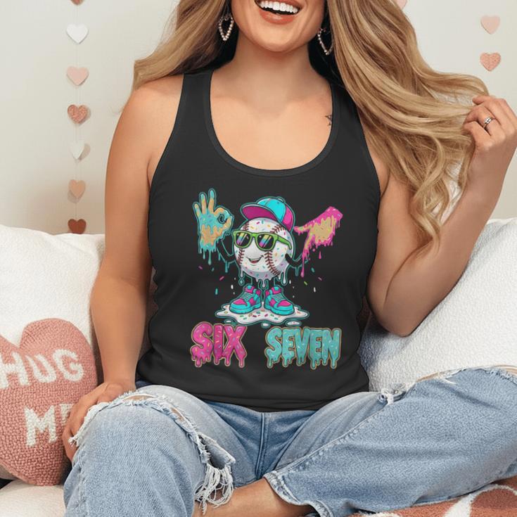 Baseball 67 Drip Six Seven Hand Signs Ice Cream Meme Flowy Tank Baseball 67 Drip Six Seven Hand Signs Ice Cream Meme Flowy Tank