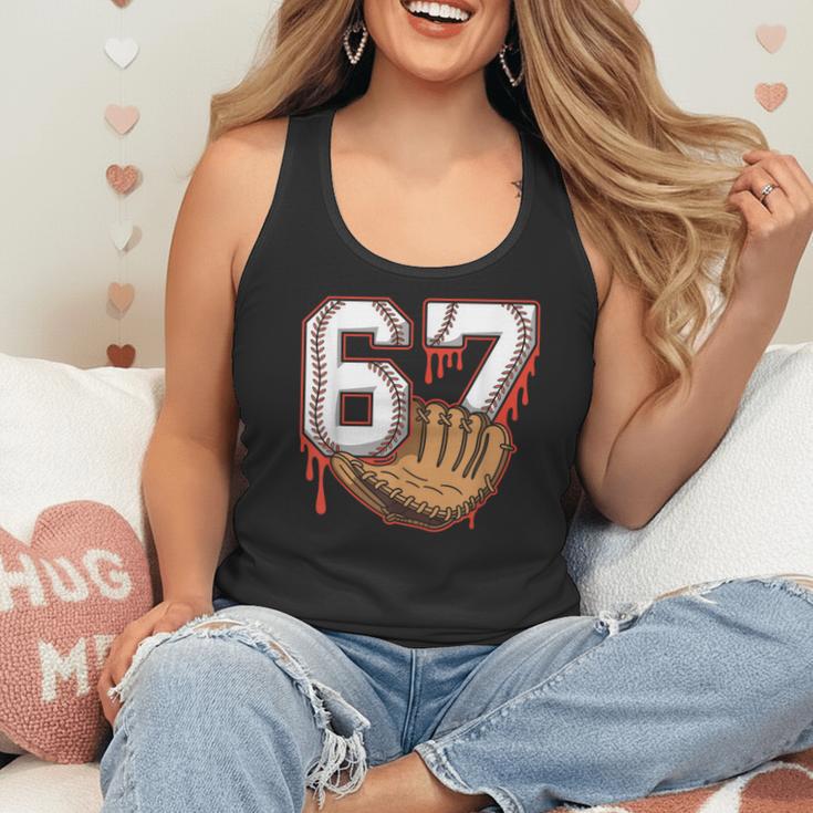 Baseball 67 Six Seven Alpha Slang 6 7 Meme Kids Teachers Boy Flowy Tank