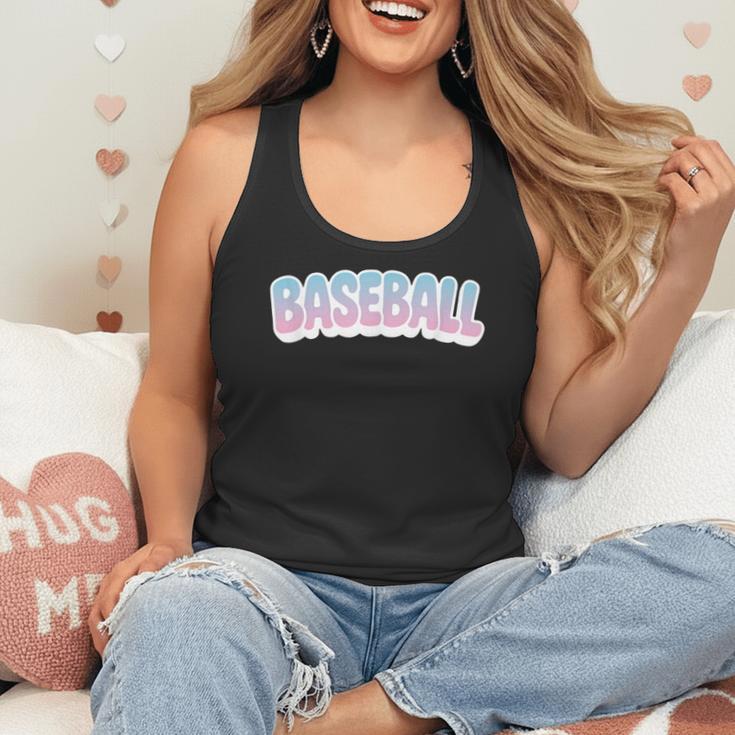 Baseball Bubble Letter Flowy Tank