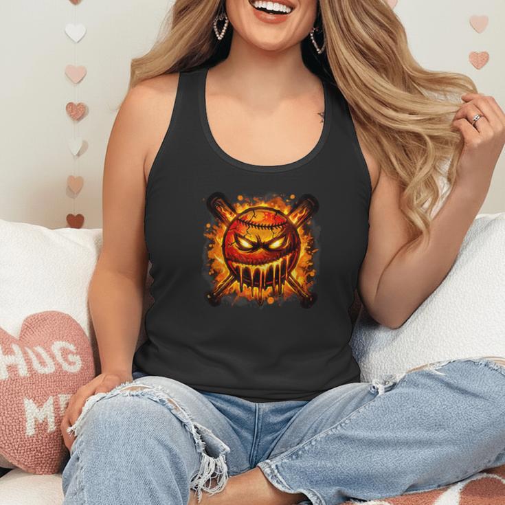 Baseball Drip Angry Lava Slime Ball Graphic Flowy Tank Baseball Drip Angry Lava Slime Ball Graphic Flowy Tank