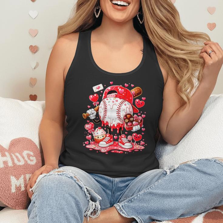 Baseball Drip Ice Cream Boys Kids Youth Valentines Flowy Tank Baseball Drip Ice Cream Boys Kids Youth Valentines Flowy Tank