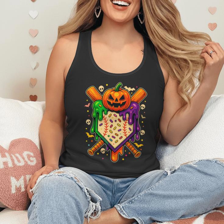 Baseball Drip Ice Cream Drip Halloween Baseball Lovers Flowy Tank Baseball Drip Ice Cream Drip Halloween Baseball Lovers Flowy Tank