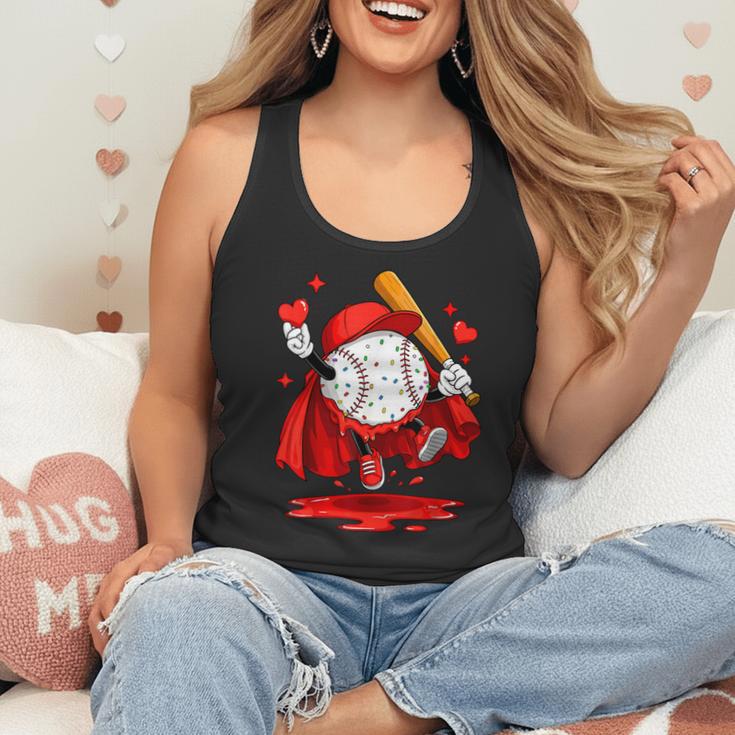 Baseball Drip Icecream Youth Boy Valentine Flowy Tank
