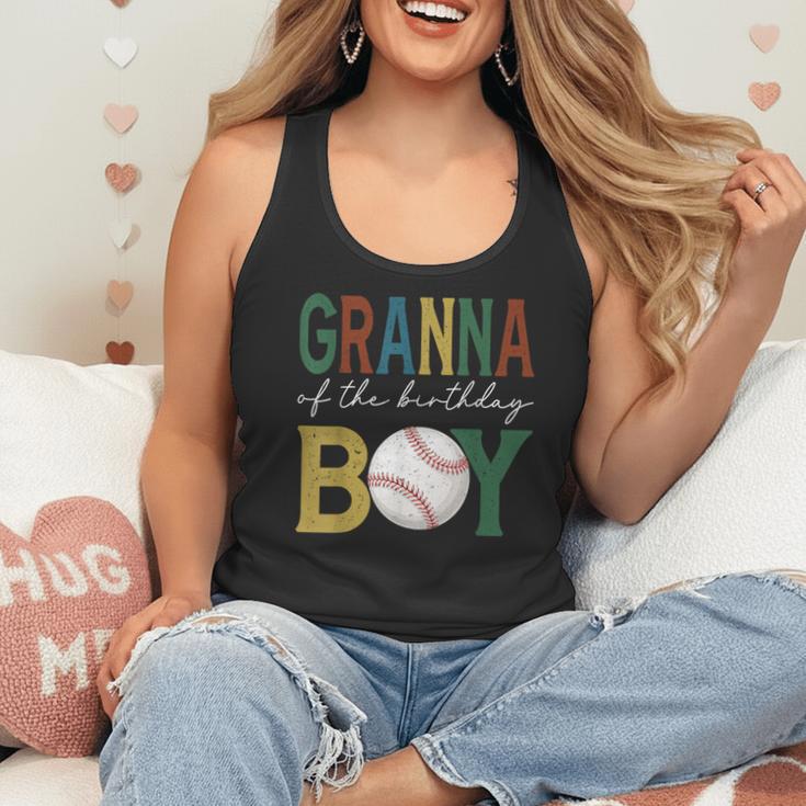 Baseball Granna Of The Birthday Boy Family Matching Flowy Tank Baseball Granna Of The Birthday Boy Family Matching Flowy Tank