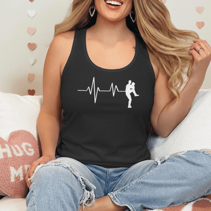 Baseball Heartbeat Pitcher Position Simple Line Art Flowy Tank Baseball Heartbeat Pitcher Position Simple Line Art Flowy Tank