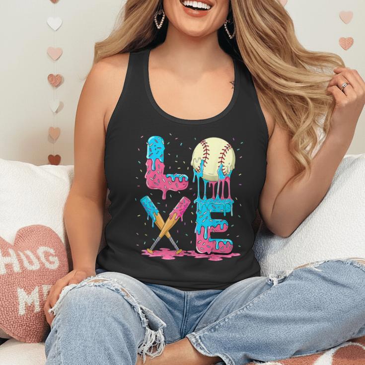 Baseball Love Drip Ice Cream Colorful Baseball Flowy Tank Baseball Love Drip Ice Cream Colorful Baseball Flowy Tank