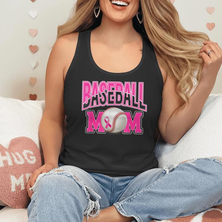 BASEBALL MOM BREAST CANCER RIBBON PINK SPORTS MOM Flowy Tank BASEBALL MOM BREAST CANCER RIBBON PINK SPORTS MOM Flowy Tank