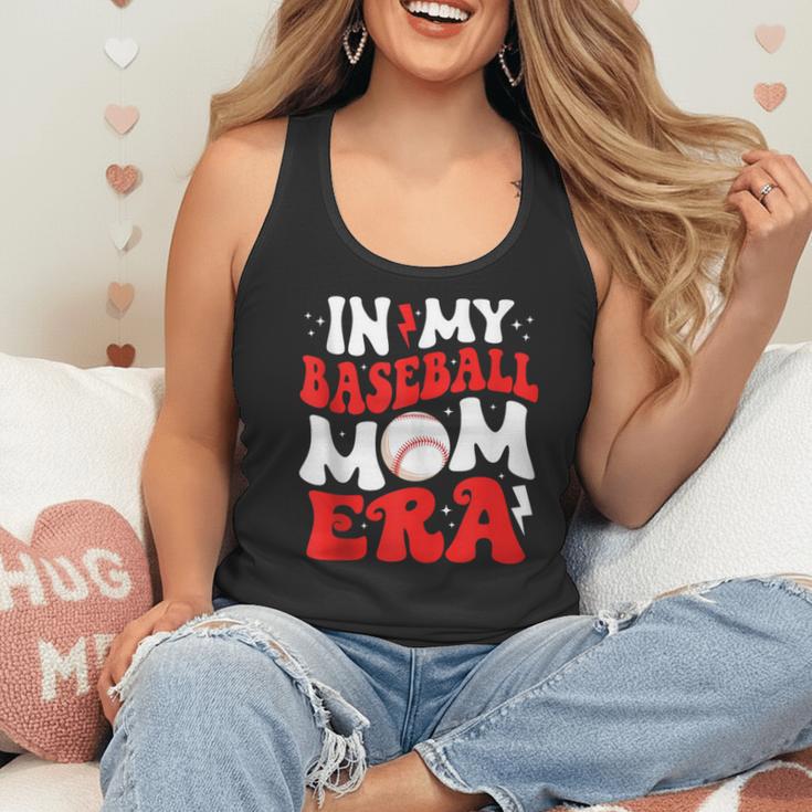 In My Baseball Mom Era Cute Groovy Baseball Flowy Tank