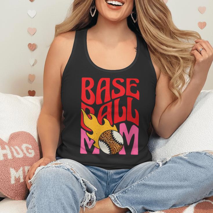 Baseball Mom Game Day Trendy Pink Leopard Mama Flowy Tank Baseball Mom Game Day Trendy Pink Leopard Mama Flowy Tank