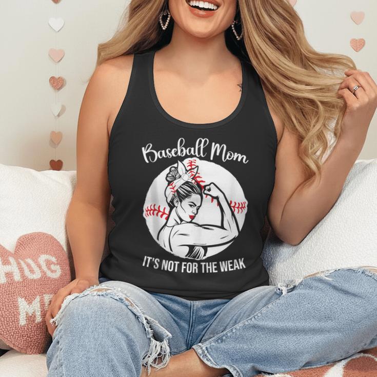 Baseball Mom It's Not For The Weak Funny Baseball Mom Women Flowy Tank