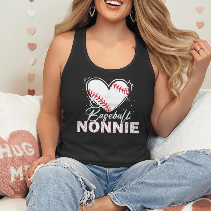 Baseball Nonnie Baseball Heart Flowy Tank