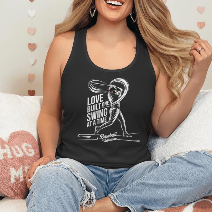 Baseball Valentine Love Built One Swing At A Time Tee Flowy Tank Baseball Valentine Love Built One Swing At A Time Tee Flowy Tank
