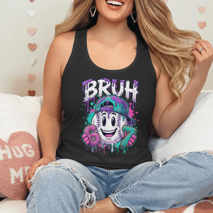 Bruh 67 Baseball Drip Boys Kids Six Seven Meme 6-7 Dripping Flowy Tank Bruh 67 Baseball Drip Boys Kids Six Seven Meme 6-7 Dripping Flowy Tank