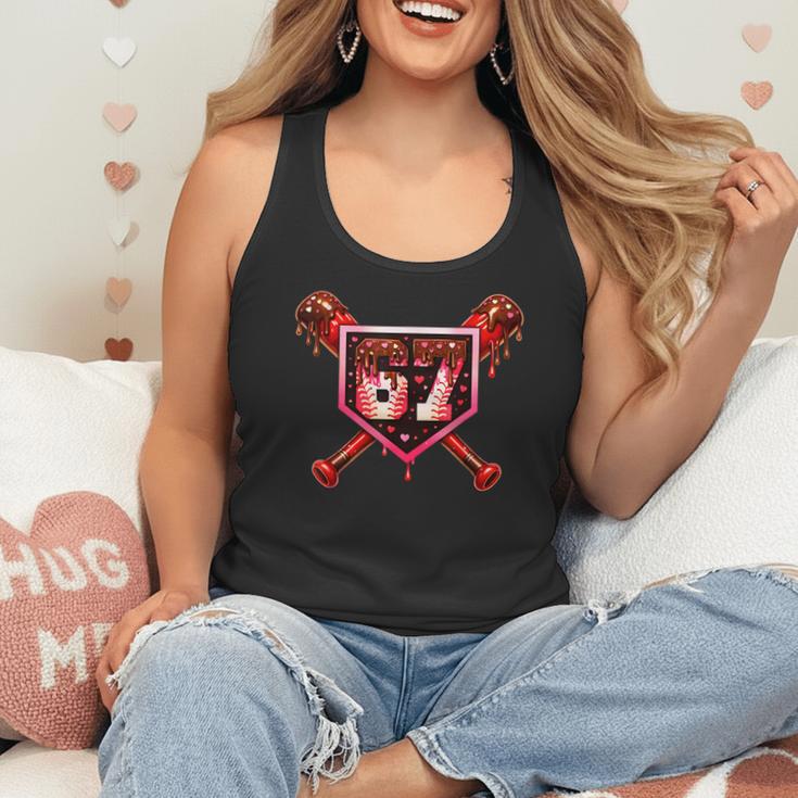 Chocolate 67 Drip Baseball Valentine Love Sports Flowy Tank Chocolate 67 Drip Baseball Valentine Love Sports Flowy Tank