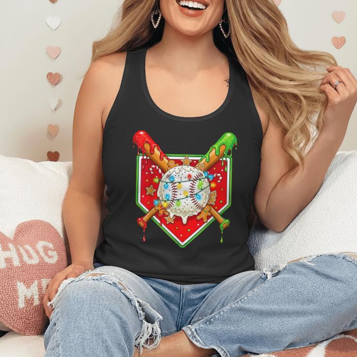 Christmas Baseball Ice Cream Drip Men Women Kids Flowy Tank Christmas Baseball Ice Cream Drip Men Women Kids Flowy Tank