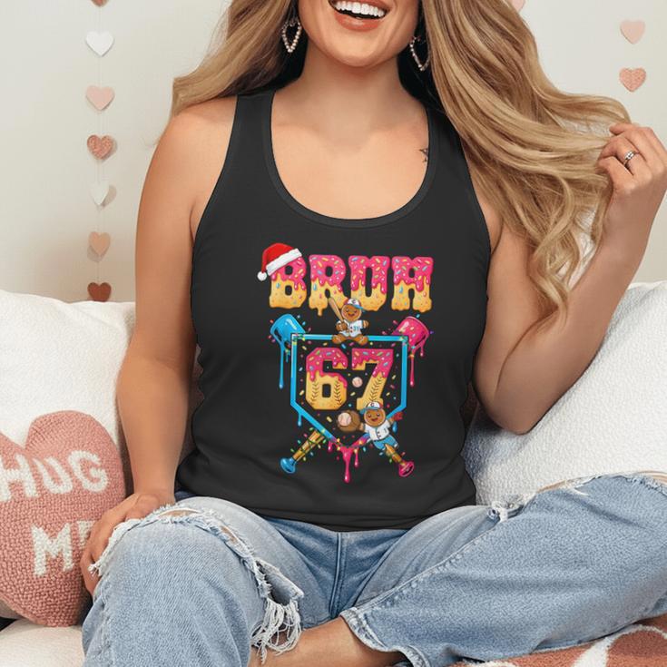 Christmas Gingerbread Bruh 67 Baseball Ice Cream Drip Kids Flowy Tank Christmas Gingerbread Bruh 67 Baseball Ice Cream Drip Kids Flowy Tank