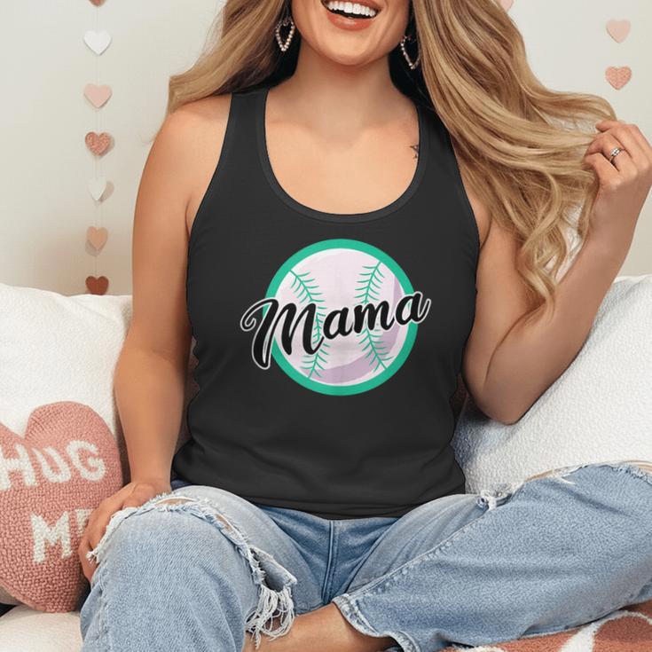 Cute Mama Script Font On Baseball Mom Flowy Tank Cute Mama Script Font On Baseball Mom Flowy Tank