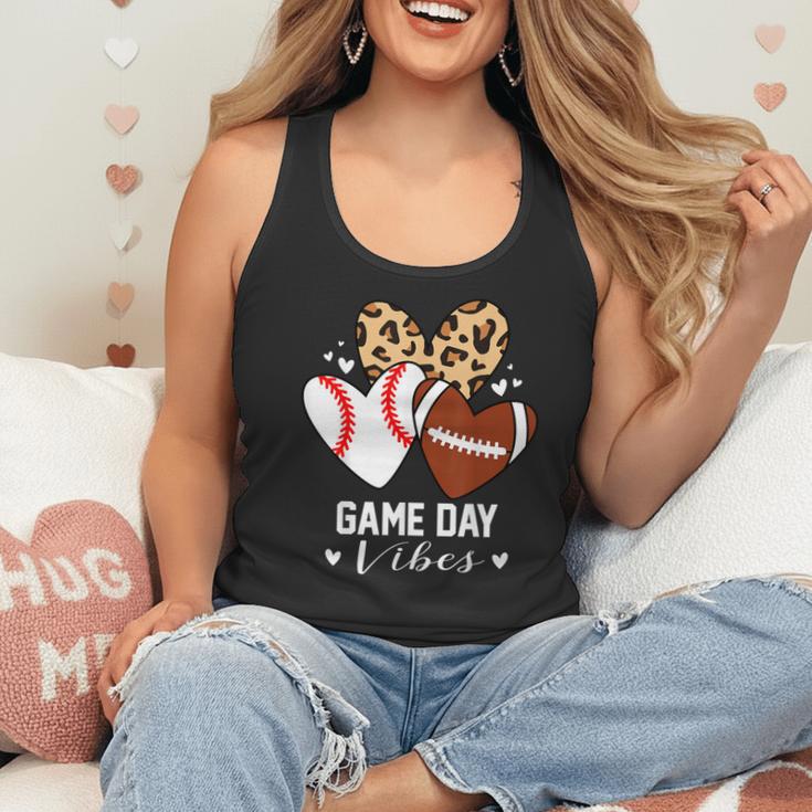 Game Day Vibes Football Baseball Mom Heart Flowy Tank Game Day Vibes Football Baseball Mom Heart Flowy Tank