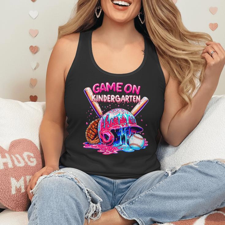 Game Kindergarten Baseball Ice Cream Drip On Back To School Flowy Tank