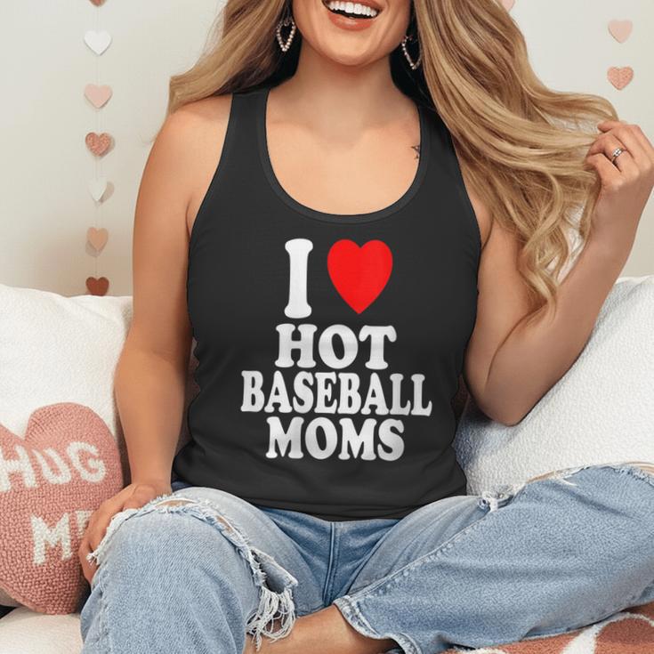 I Heart Love Hot Baseball Moms MILF Cougar Older Woman Flowy Tank