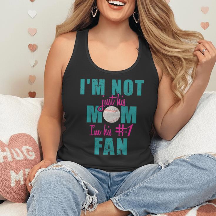 I'm Not Just His Mom I'm His Number One Fan Baseball Mom Flowy Tank