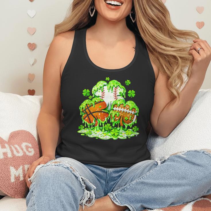 Kids St Patricks Day Shamrock Basketball Baseball Football Flowy Tank Kids St Patricks Day Shamrock Basketball Baseball Football Flowy Tank