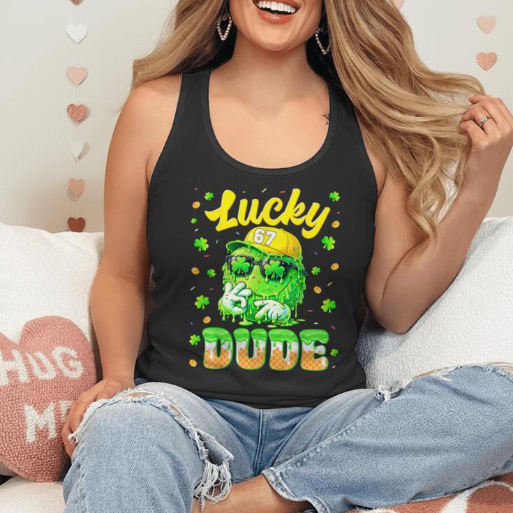 Lucky Dude Drip Baseball Shamrock St Patrick Men Boy Youth Flowy Tank Lucky Dude Drip Baseball Shamrock St Patrick Men Boy Youth Flowy Tank