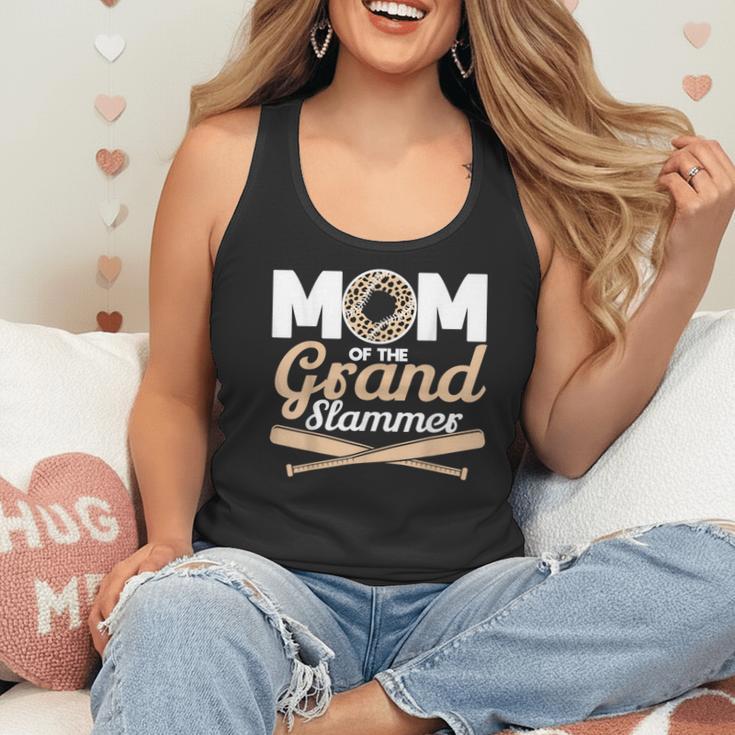 Mom Of The Grand Slammer Leopard Baseball Mom Flowy Tank