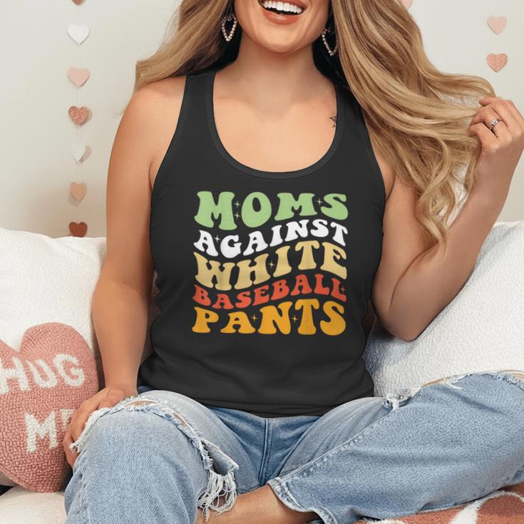 Moms Against Baseball Pants Retro Baseball Mom Flowy Tank