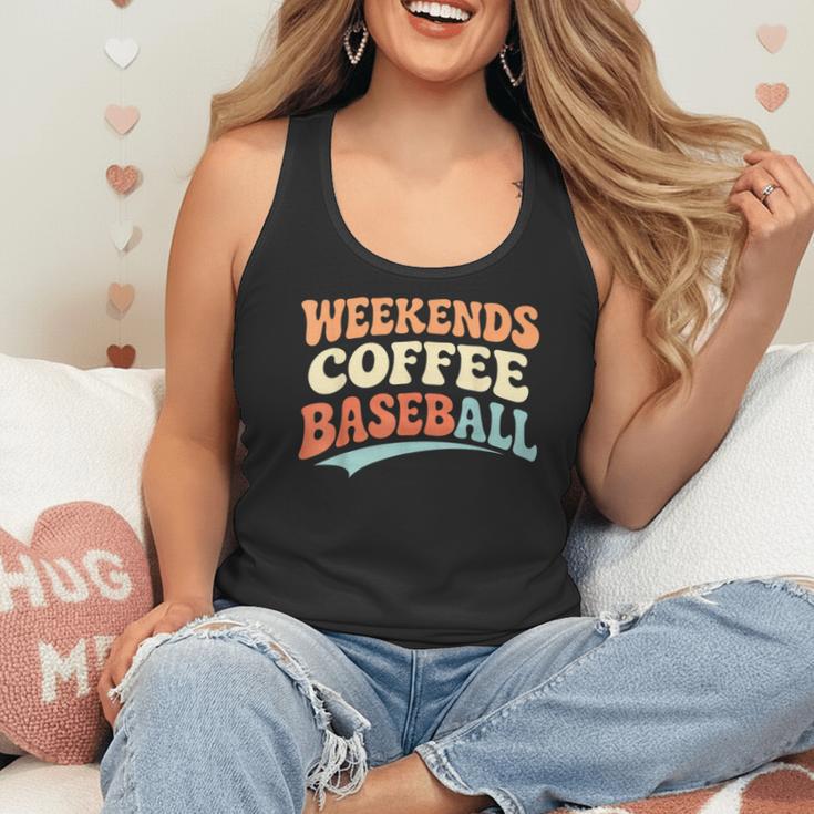 Weekends Coffee Baseball Retro Vibes Flowy Tank Weekends Coffee Baseball Retro Vibes Flowy Tank